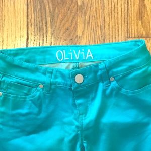 Delia’s Size 3 Olivia Teal Green Pants/Jeggings